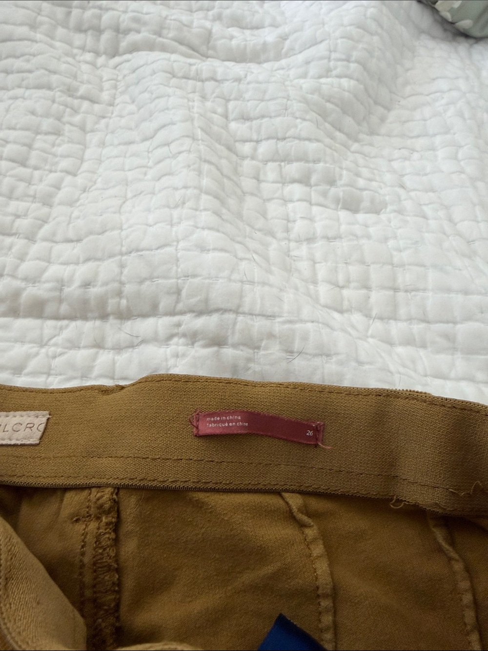 Pilcro High-Rise Corduroy Flare Jeans in Olive - Picture 3 of 4